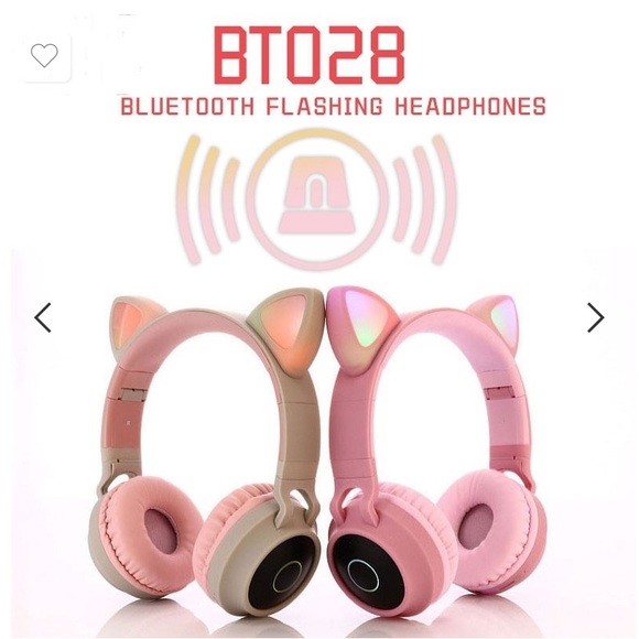 Cat Ears Headphones LED Light Bluetooth Stereo Wireless, Mic different features - Picture 3 of 11